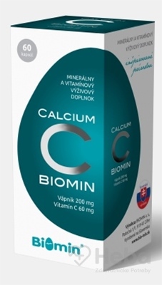 Biomin Calcium s vitamínom C  60 kapsúl