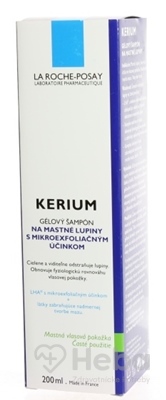 La Roche-Posay Kerium gélový šampón na mastné lupiny  200 ml šampón
