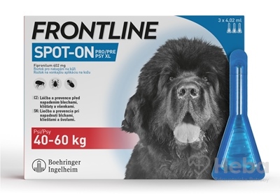 FRONTLINE Spot-On pre psy XL (40-60 kg)  3x4,02 ml pipeta