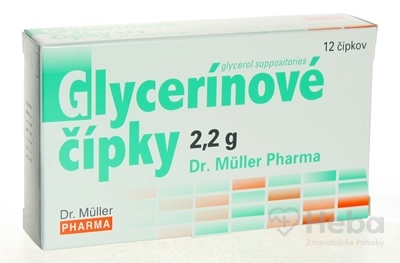 Dr. Müller Glycerínové čípky 2,2 g  sup 1x12 ks