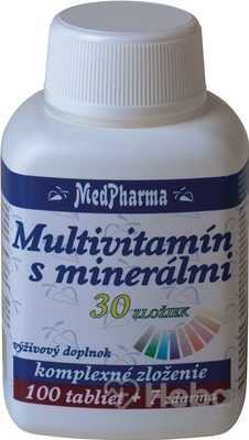 MedPharma Multivitamín s minerálmi  107 tabliet (100+7 zadarmo)