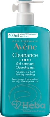 Avene Cleanance gel Nettoyant  (inov. 2020) čistiaci gél bez mydla, mastná pleť 1x400 ml
