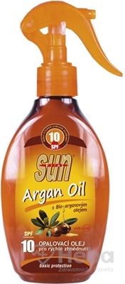 Sun Argan Bronz Oil olej na opaľovanie v spreji SPF10  200 ml opaľovací olej