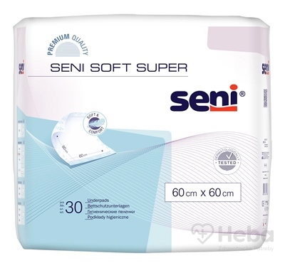Seni SOFT SUPER  hygienické podložky, 60x60 cm, 1x30 ks