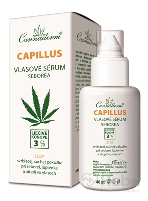Cannaderm CAPILLUS - vlasové sérum seborea  1x40 ml