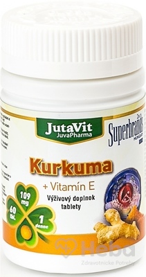 JutaVit Kurkuma + Vitamín E  tbl 1x60 ks
