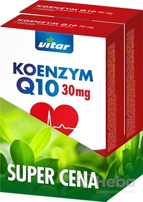 Vitar Koenzým Q10 Forte 30 mg Duopack  120 kapsúl (2x60)