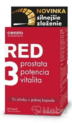Cemio RED3  cps silnejšie zloženie 1x60 ks