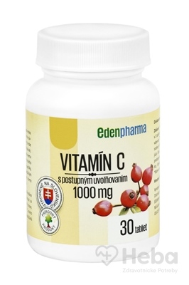 EDENPharma Vitamín C 1000 mg  30 tabliet s postupným uvoľňovaním