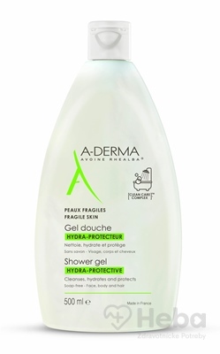 A-derma gel Douche Hydra-protecteur  hydratačný sprchový gél bez mydla 1x500 ml