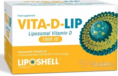 VITA-D-LIP Liposomal Vitamin D 1000 IU  gél vo vrecúškach 1x30 ks