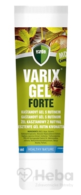 Virde Varix gel Forte  gaštanový gél s rutínom 1x100 ml