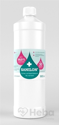 SANILON čistiaci antibakteriálny gél na ruky  1x900 ml