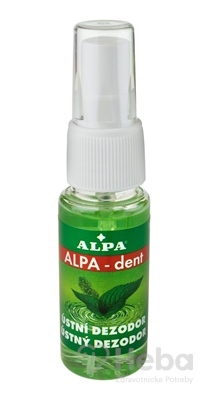 Alpa Dent Ústny Dezodorant  s mätou a eukalyptom, zelený 1x30 ml