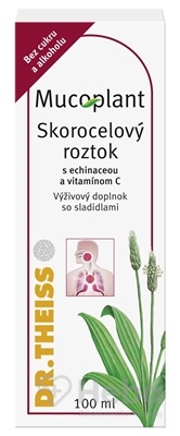 Mucoplant Skorocelový roztok s echinaceou a vitamínom C  100 ml roztok