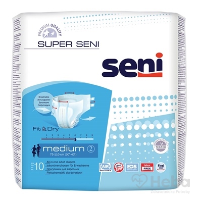 Seni SUPER SENI medium 2  plienkové nohavičky (obvod 75-110 cm) 1x10 ks