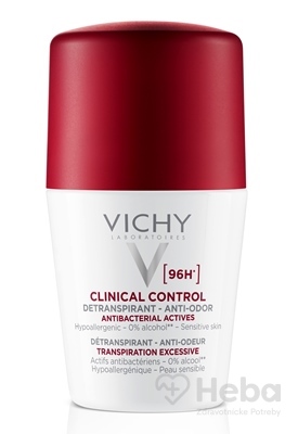 Vichy deo Clincal Control Detranspirant 96h  detranspirant proti zápachu, roll-on 1x50 ml