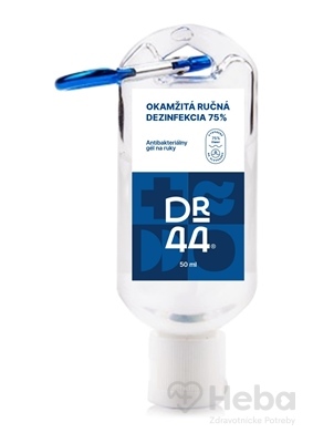 Dr.44 Okamžitá Ručná Dezinfekcia s Karabínkou  antibakteriálny gél (75% etanol) 1x50 ml