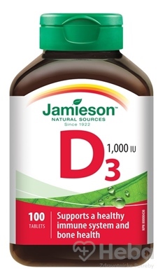 Jamieson Vitamín d3 1000 iu  tbl 1x100 ks