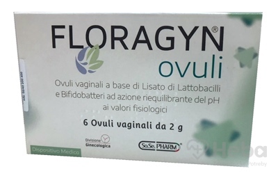 FLORAGYN vaginálne čapíky  1x6 ks