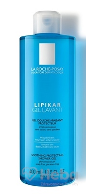 La Roche-Posay Lipikar upokojujúci a ochranný sprchovací gél  400 ml čistiaci gél