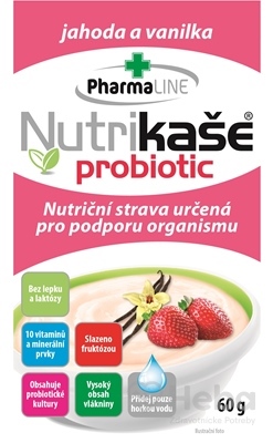 Nutrikaša probiotic - s jahodami a vanilkou  1x60 g