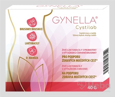 GYNELLA Cystilab  dvojdielne vrecká 10x4 g (40 g)
