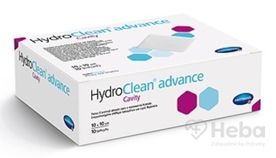 HydroClean advance Cavity vankúšik na rany  štvorec (10x10 cm) 1x10 ks