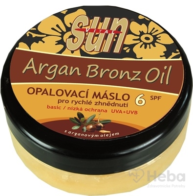 Sun Argan Bronz Oil maslo na opaľovanie SPF6  200 ml opaľovacie maslo