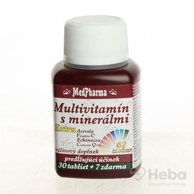 MedPharma Multivitamín s minerálmi Extra  37 tabliet (30+7 zadarmo)