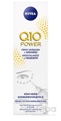 NIVEA Q10 Power Spevňujúci očný krém proti vráskam, 15 ml