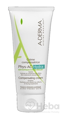 A-derma Phys-ac Cr?me Compensatrice (hydra)  hydratačný kompenzačný krém 1x40 ml