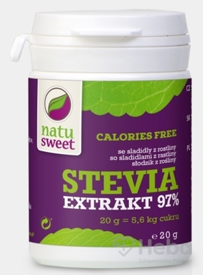 Natusweet Stevia Čistý Extrakt 97%  sladidlo 1x20 g