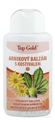 TOP GOLD Arnikový balzam s kostihojom  chladivý 1x200 ml