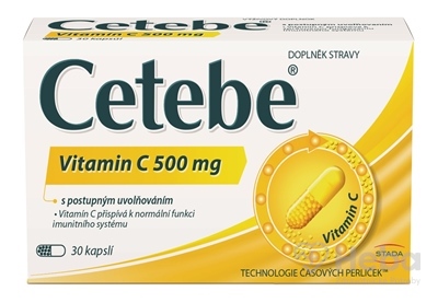Cetebe Vitamín C 500 mg  30 kapsúl