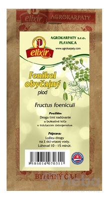 AGROKARPATY FENIKEL OBYČAJNY plod  bylinný čaj 1x30 g