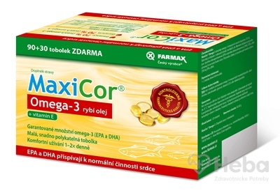 FARMAX MaxiCor Omega-3 rybí olej  cps 90+30 zadarmo (120 ks)