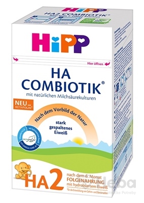 HiPP HA 2 COMBIOTIK  (inov. 2021) následná mliečna dojčenská výživa (od 6. mesiaca) 1x600 g