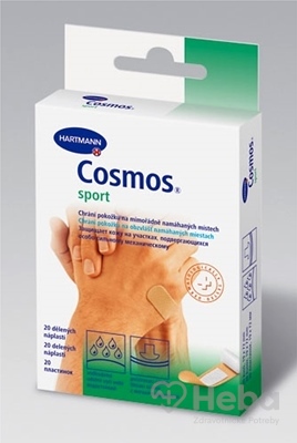 COSMOS Na šport  náplasť na rany flexibilná (1,9cmx7,2cm) 1x20 ks