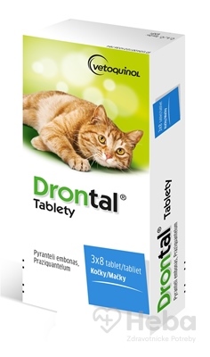 Drontal tablety (pre mačky)  tbl 3x8 ks (24 ks)