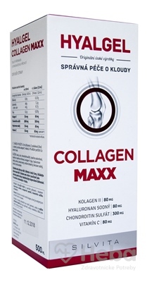 Hyalgel Collagen Maxx  500 ml tekutý prípravok pomaranč