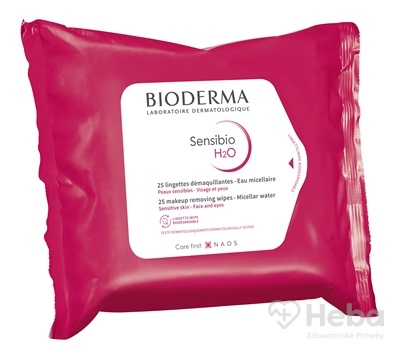 BIODERMA Sensibio H2O  micelárne obrúsky 1x25 ks