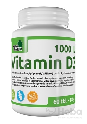 NaturProdukt Vitamin D3 1000 IU  tbl 1x60 ks