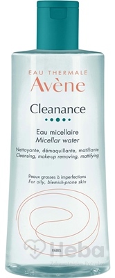 Avene Cleanance eau Micellaire  micelárna voda pre mastnú a aknóznu pleť 1x400 ml