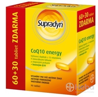 Supradyn CoQ10 Energy  90 tabliet (60+30 zadarmo)