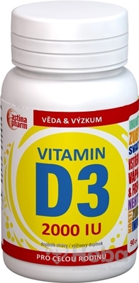 Astina Pharm Vitamín D3 2000 IU  cps 1x90 ks