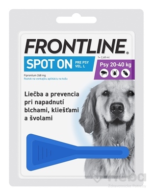 FRONTLINE Spot-On pre psy L (20-40 kg)  2,68 ml pipeta