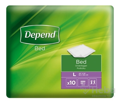 DEPEND Bed LARGE 60x90 cm  absorbčné podložky 1x10 ks