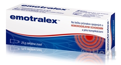Emotralex rektálna masť  na liečbu hemoroidov 1x25 g