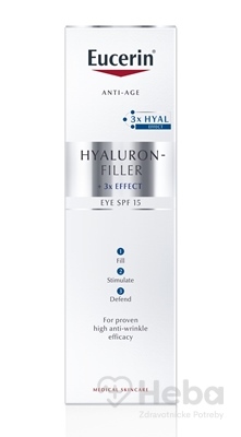 Eucerin HYALURON-FILLER Očný krém Anti-Age  intenzívny vyplňujúci krém 1x15 ml
